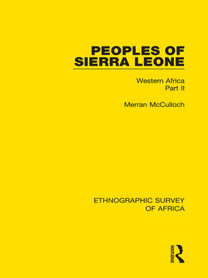 cover image of Peoples of Sierra Leone